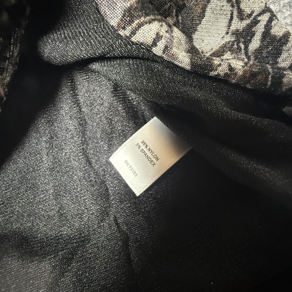 Cable & Gauge Womens XL Snakeskin Animal Print Cowl Neck Ruched Sleeveless Top - Picture 5 of 7